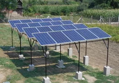 A napelem panel talajra is telepíthető